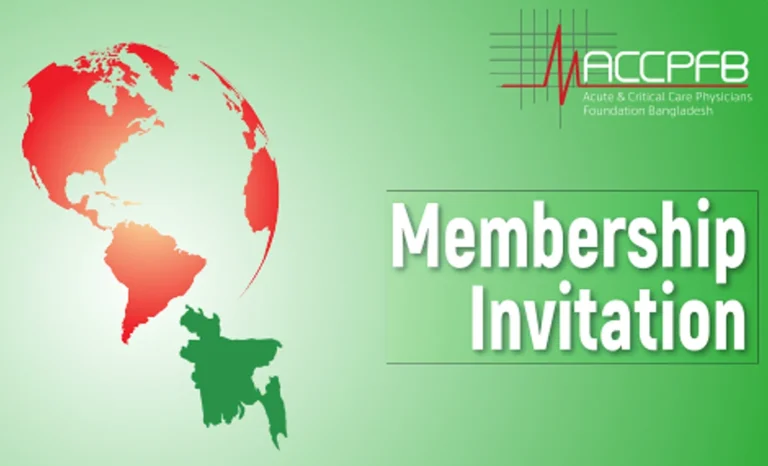 Membership Invitation – Acute and Critical Care Physicians Foundation Bangladesh