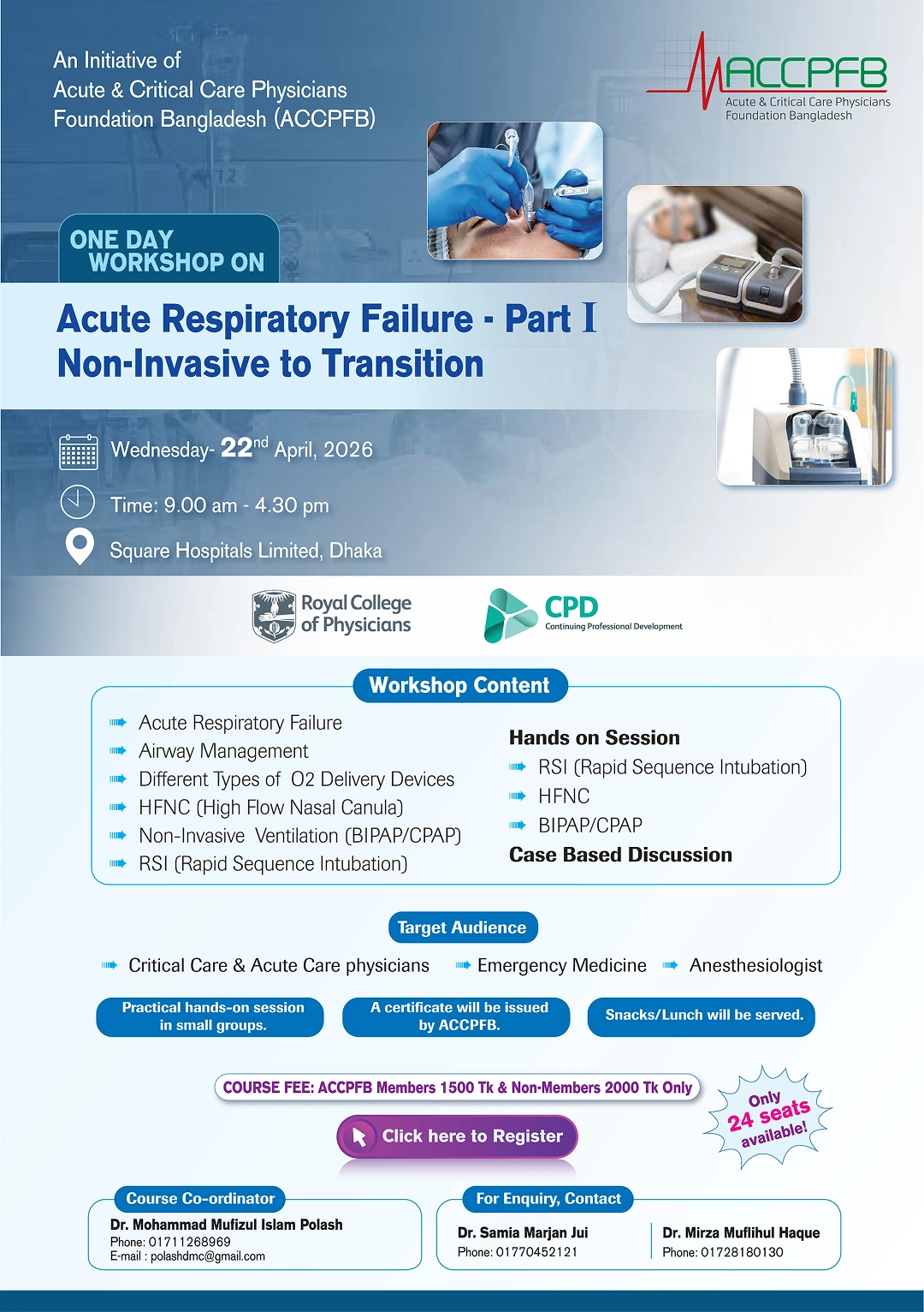 Acute Respiratory Failure - Part I Non-Invasive to Transition