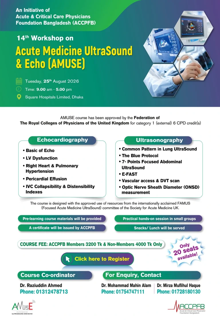 The Acute Medicine Ultrasound and Echo (AMUSE) Course